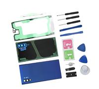 Panel de Vidrio Exterior Frontal Reemplazo de Panel de Vidrio Trasero Delgado Universal Resistente Al Desgaste Reemplazo Profesional con Kit de Herramientas de Reparación para Reparación (Azul)