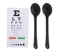 Panel de visión de bolsillo con 2 piezas de cierre de ojo para pruebas de color, panel de doble cara para exámenes oculares y pruebas visuales para uso doméstico por ópticos