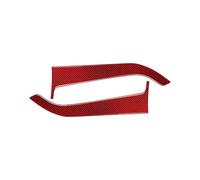 Panel Decoración Consola Para Ford Para Mustang Para GT 2015-2021 Accesorios Coche Interior Puerta Delantera Panel Pegatinas Embellecedoras Calcomanías Decoración Cubierta(Red)