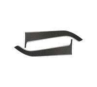 Panel Decoración Consola Para Ford Para Mustang Para GT 2015-2021 Carbono Interior Coche Panel Puerta Delantera Pegatinas Embellecedoras Calcomanías Decoración Cubierta(Black)