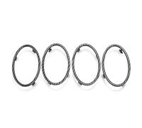 Panel Decorativo Coche Para Ford Para Focus 2 MK2 2005 2006 2007 2008 2009 2110 2011 2012 2013 Embellecedor Aire Acondicionado Decoración Salida Pegatina Anillo Circular Molduras Interiores(Fibra de c