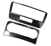Panel Decorativo Consola Central Para Benz Para Glk X204 2013-2015 Panel CD Coche Cubierta Decorativa Diseño Botón Aire Acondicionado(Carbon fiber Color)