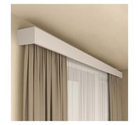 Panel decorativo de aluminio para cornisa de doble riel con cortina y rieles ciegos, elegante decoración del hogar para sala de estar, dormitorio y oficina, fácil instalación, diseño duradero