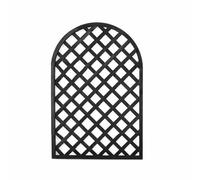 Panel decorativo de madera para valla de privacidad para uso en exteriores e interiores, soporte de plantas para terraza, terraza, césped, jardín, patio trasero (negro, 90 x 120 cm)
