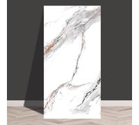 Panel Decorativo Pared y Techos Azulejos de Techo de Estilo Tradicional con Pintura a Tinta, Imitación de Mármol, Adhesivo de PVC Grueso, Lavable, Cortante, con Reverso de Aluminio