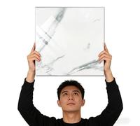 Panel Decorativo Pared y Techos Paneles de Techo de Espuma de PVC Autoadhesivos, 30 x 30 cm, Imitación Mármol, Impermeables y Fáciles de Instalar. Cubre Grietas y Manchas(I,70pcs)