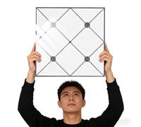 Panel Decorativo Pared y Techos Paneles de Techo de Espuma de PVC Autoadhesivos, 30 x 30 cm, Imitación Mármol, Impermeables y Fáciles de Instalar. Cubre Grietas y Manchas(E,5pcs)