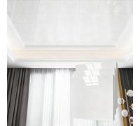 Panel Decorativo Pared y Techos Paneles de Techo de PVC Blanco para Pegar, Paneles de Imitación de Azulejos, Molduras de Fácil Instalación, Adhesivos para Techo, Paneles de Protección Contra(60pcs)