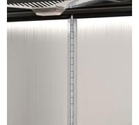 Panel deflector de cocina, escudo antisalpicaduras de acero inoxidable para protección contra la grasa (A)