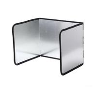 Panel deflector de cocina, escudo antisalpicaduras de acero inoxidable para protección contra la grasa (C)