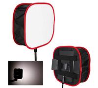 Panel Difusor de Luz 660 RGB - Softbox Plegable de Poliéster para Fotografía y Video LED - Kit de Accesorios con Difusor Cuadrado