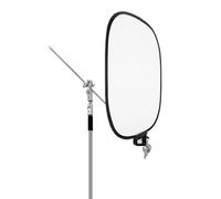 Panel Difusor de Luz Plegable Blanca Suave 60 * 75 Cm, Panel de Difusión de Luz con Bolsa de Transporte y Varilla de Soporte, Modificador de Tela de Difusor para Producto, Video