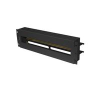 Lanberg Panel de distribución de tensión AK-VDP103-B 19'' 3U 22 módulos con rail DIN TS-35 Negro