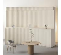 Panel divisor de ambientes plegable con luz LED. Mampara de privacidad retráctil de papel. Pared suave deformable para uso en interiores. Solución creativa para separar e(100x43x190/39.3x16.9x74.8in)