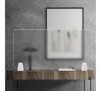 Panel divisor de escritorio acrílico para privacidad, panel satinado esmerilado para mejorar el enfoque en oficinas y áreas de estudio, inastillable y solución de espacio de trabajo