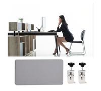 Panel Divisor de Escritorio, mampara de privacidad bajo el Escritorio con Abrazaderas, Panel insonorizante para Oficina en casa, Divisor de Escritorio de pie, faldón de privacidad para Aula,