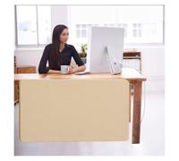 Panel Divisor de Escritorio, Panel de privacidad bajo el Escritorio - Divisor de Oficina para Puestos de Trabajo de pie o Sentado, Panel Comercial, faldón de Escritorio para el hogar, marrón