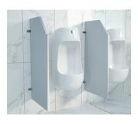 Panel divisor de inodoro público para hombre para mayor privacidad y seguridad en el baño, partición montada en la pared para mayor comodidad y protección