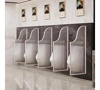Panel divisor de orinal montado en la pared para inodoros de hombre, juego de 3 piezas, ideal para bares y baños públicos (blanco)