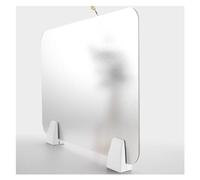 Panel divisor de privacidad de acrílico transparente que absorbe el sonido, protector de cubículo independiente para aulas, 120 x 40 cm, mejora la privacidad del espacio de trabajo y reduce el ruido