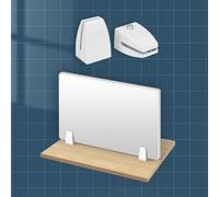 Panel divisor de PVC para escritorio de oficina para reducir la distracción visual, perfecto para aulas, pruebas de estudiantes y espacios de trabajo, mejora el enfoque y la productividad