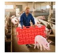 Panel divisor portátil para cerdos, herramienta de clasificación de ganado reutilizable para una gestión eficiente de los cerdos, diseño de ranura para pastos, suministro ideal para granja, 97 x 76 cm