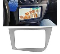 Panel Embellecedor de la Radio del Salpicadero, Reproductor de DVD 2-Din Marco del Panel de Navegación Embellecedor del Panel GPS para Seat Leon 2005-2011 LHD para Modificación del Coche