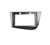 Panel Embellecedor Radio para Seat para Leon 2 MK2 2005-2012 Radio Estéreo Fascia 2Din Marco Panel Reproductor DVD Cable Adaptador Canbus Marco Radio Coche(Frame LHD)