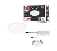 Panel empotrable LED Paulmann VariFit Veluna 4,5 W 4000 K satinado | Panel empotrable para techo y pared, IP44, iluminación uniforme de la estancia, 400 lm, conexión directa a 230 V