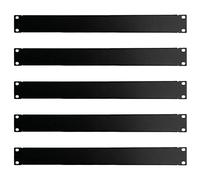 Panel en blanco de 1U para montaje en rack, panel de relleno de 19 pulgadas, panel ciego para red de servidor, gabinete o gabinete, 5 unidades (1U-5 piezas)