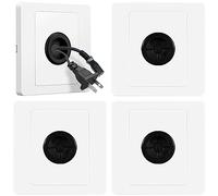 Panel en Blanco de Pared Tipo 86 con Orificio de Salida, Cubierta Decorativa, Toma de Cable con Almohadilla de Goma, Organizador de Cables, Almacenamiento