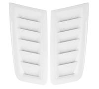 Panel Entrada Aire capó 2Pcs Universal Rejillas Aire Capó Motor Capó Auto Persianas Decoración Piezas Exteriores Coche Compatible Con Ford Para Focus RS MK2(White)