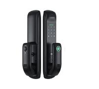 Panel esmerilado biométrico electrónico con huella dactilar, cerradura de puerta inteligente Digital, TUYA o TTLock, aplicación, contraseña, tarjeta IC de seguridad(TUYA (wifi))