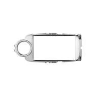 Panel Estéreo Coche Marco De Radio De 9 Pulgadas para Toyota para Yaris 2012-2017 Soporte para Consola Central Embellecedor Radio(Silver Color(LHD))