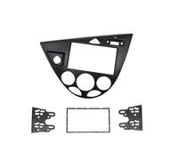 Panel Estéreo Coche Marco Frontal Radio con Volante Izquierda para Focus Mk1 para Fiesta 1998-2006 2 DIN 7 Pulgadas Panel Embellecedor Consola Central(Matte Black)