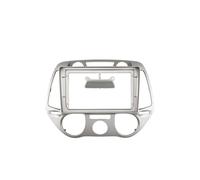 Panel Estéreo Coche Marco para Salpicadero con DVD 2 DIN Soporte para Consola Central Radio para Hyundai I20 2008-2012 Reproductor Audio Estéreo(For Manual AC)