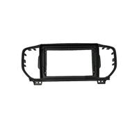 Panel Estéreo Coche Marco Radio con Embellecedor para Salpicadero Coche para Kia para Sportage KX-5 2016-2018 Soporte para Consola Central Estéreo(Black)