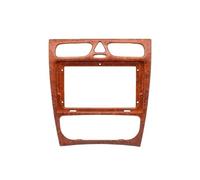 Panel Estéreo Coche para Mercedes para Benz Clase C W209 2002-2006 Marco Salpicadero para Radio Estéreo 9 Pulgadas con Pantalla Canbus Marco Radio(Wooden A)