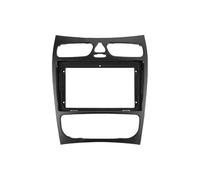 Panel Estéreo Coche para Mercedes para Benz Clase C W209 2002-2006 Marco Salpicadero para Radio Estéreo 9 Pulgadas con Pantalla Canbus Marco Radio(Black B)