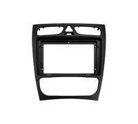 Panel Estéreo Coche para Mercedes para Benz Clase C W209 2002-2006 Marco Salpicadero para Radio Estéreo 9 Pulgadas con Pantalla Canbus Marco Radio(Black A)