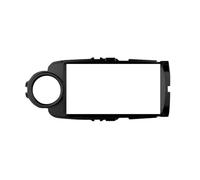 Panel Estéreo Coche para Toyota para Yaris 2012-2017 Soporte para Consola Central Estéreo De Auto Marco Embellecedor para Radio Auto 9 Pulgadas(Black Color(LHD))