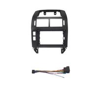 Panel Estéreo Kit De Marco De Panel De Salpicadero De 9" Adaptador De Radio para VW para Polo 2004-2011(Frame and Cable)