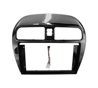 Panel estéreo Marco Fascia Marco Radio para Mitsubishi para Mirage 2012+ para Space Star 2013+ 9 Pulgadas 2 DIN Kit Tablero Panel Radio Cubierta Estéreo(Cable Negro Piano)