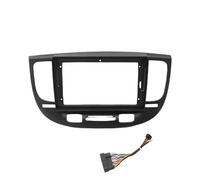 Panel estéreo Marco Fascia para Kia para Rio2 para Rio 2 2005 2006 2007 2008-2011 Accesorios Reacondicionamiento Estéreo 9 Pulgadas Kit Molduras Fascia(Marco-B1-cordón)