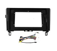 Panel estéreo Marco Fascia para Nissan para Qashqai para X-Trail 2015 2016 2017 2018 Panel Fascia Audio 2din Kit Adaptador Marco Radio Coche 10,1 Pulgadas(Cable CANbus del Marco)