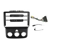 Panel Estéreo para Dodge para Ram 1500 5500 2012-2019 Marco Radio Coche 9 Pulgadas 2DIN Panel Estéreo Arnés Cableado Cable Alimentación Cable CANbus(Frame canbus-MT)
