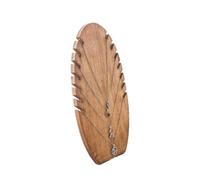 Panel Expositor Collares Soporte de exhibición collar madera, tableros mesa for joyería/collar, joyería ovalados desmontables(Walnut L 17.5 * 29.5cm)