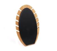 Panel Expositor Collares Soporte for presentación de joyería madera bambú, pulsera desmontable, colgante, estante, tablero exhibición, accesorios, 1 ud(Black)