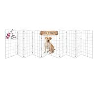 Panel flexible de 3 m, la valla para perros portátil, flexible y plegable, para interior o exterior, puerta, barrera