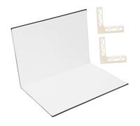 Panel Fotográfico Plegable de Doble Cara, de Terciopelo Negro | Kit A3 para Mesa, Superficie Suave y Absorbente, Adecuado para Productos Pequeños, Fotos Planas y Vídeo